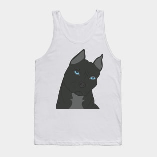 Gray pitbull Tank Top